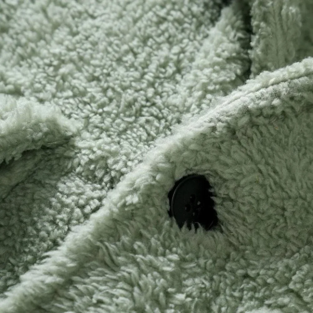 Green Mens Teddy Jacket - Picture 6 of 7